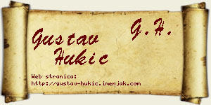 Gustav Hukić vizit kartica